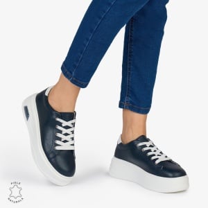 PANTOFI CASUAL Dama Piele Naturala LF1054 Culoare: NAVY