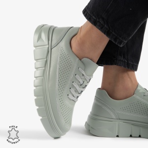 PANTOFI CASUAL DE DAMA DIN PIELE NATURALA LF0767 BARILLA