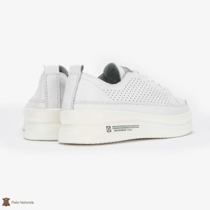 Pantofi Casual de dama din Piele naturala Șic Urban LF0487 ALB - Img 3