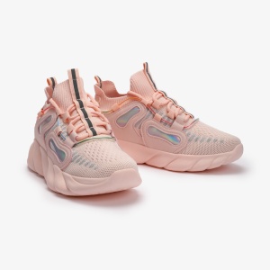 SNEAKERS Dama din Piele Ecologica si textil LF0130 Roz