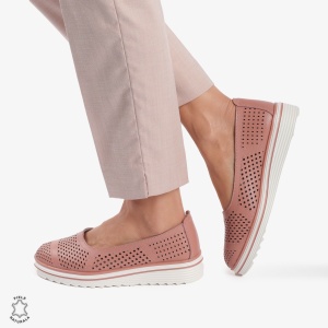 Balerini Dama Piele naturală LF0105 ROZ - Img 2