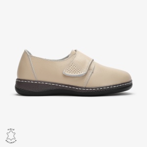 Mocasini dama din Piele naturală LF0017 Bej