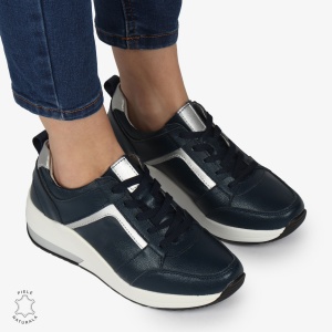 Pantofi Casual dama din Piele naturala LF1333 NAVY