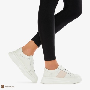 Pantofi Casual de dama din Piele naturala respirabili și ușori LF0490 Roz