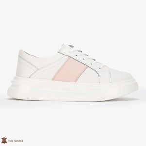 Pantofi Casual de dama din Piele naturala respirabili și ușori LF0490 Roz - Img 2