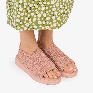 SANDALE dama DIN TEXTIL CU MODEL LF1017 Culoare: ROZ