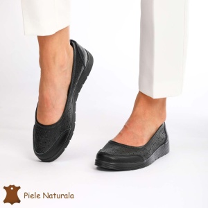 Balerini Dama Piele naturală LF0026 NEGRU - Img 3