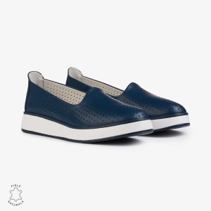 BALERINI Dama Piele Naturala PERFORATA LF1006 Culoare: BLEUMARIN