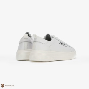 Pantofi Casual de dama din Piele naturala cu talpa groasa LF0494 Alb - Img 3