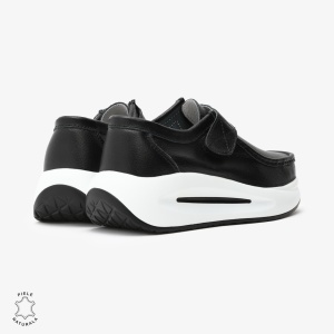 Pantofi Casual de dama din Piele Naturala LF0570 NEGRU - Img 3