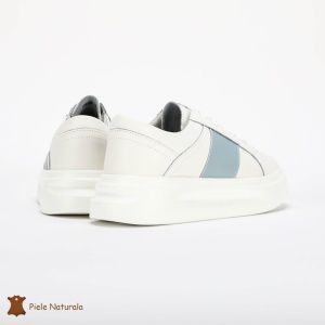 Pantofi Casual de dama din Piele naturala respirabili și ușori LF0490 Albastru - Img 3