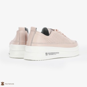 Pantofi Casual de dama din Piele naturala Șic Urban LF0487 ROZ - Img 2