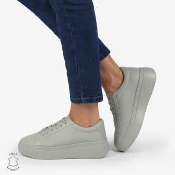 Pantofi CASUAL PIELE NATURALA cu detaliu lateral LF1273 Barilla - Img 2