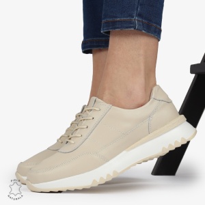 Pantofi casual piele naturala LF886 BEJ - Img 5