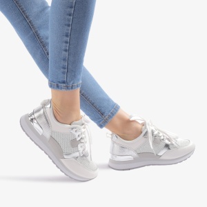 SNEAKERS dama din piele ecologica LF0706 ALB