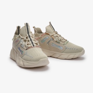 SNEAKERS din Piele Ecologica si textil LF0130 Bej - Img 2