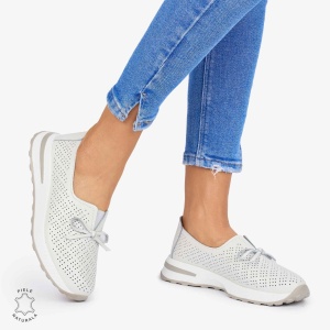 BALERINI dama din Piele Naturala LF1060 CULOARE: ALB - Img 2