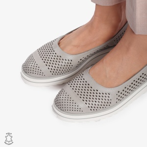 Balerini Dama Piele naturală LF0105 GRI - Img 2