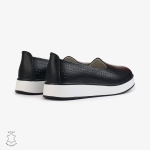 BALERINI Dama Piele Naturala PERFORATA LF1006 Culoare: NEGRU - Img 2