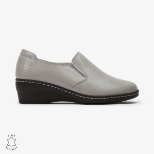 Mocasini Dama din Piele naturală LF0118 GRI - Img 2