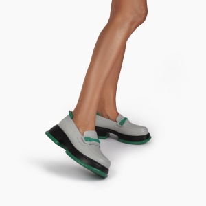 Mocasini dama din Piele Naturala LF0841 GRI - Img 2