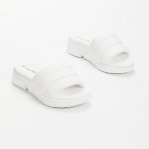 Papuci dama din Piele Ecologica alb LF0212 - Img 2