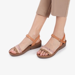 Sandale din Piele Ecologica LF0160 Roz