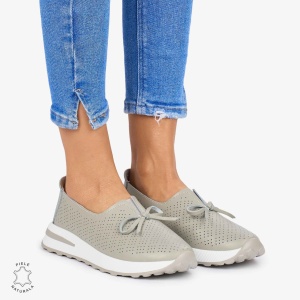 BALERINI dama din Piele Naturala LF1060 CULOARE: GRI