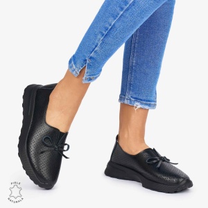 BALERINI dama din Piele Naturala LF1060 CULOARE: NEGRU