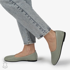 BALERINI dama din Piele naturala PERFORATA SLIP-ON LF1358 BARILLA