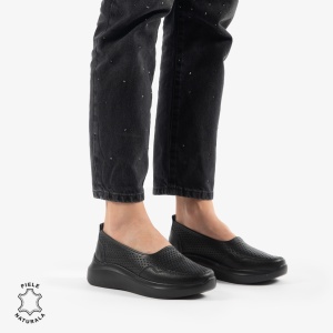 Balerini Dama Piele naturală LF0103 NEGRU - Img 2