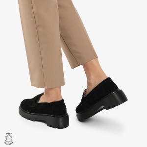 Mocasini dama din Piele naturală INTOARSA LF1321 - Img 3