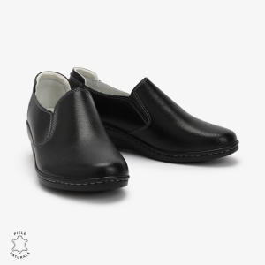 Mocasini Dama din Piele naturală LF0118 Negru