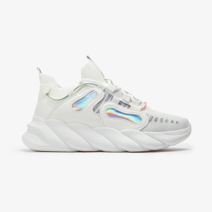 SNEAKERS Dama din Piele Ecologica si textil LF0130 ALB