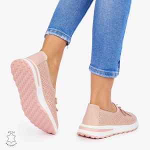 BALERINI dama din Piele Naturala LF1060 CULOARE: ROZ - Img 3