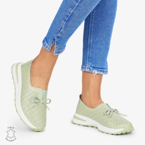 BALERINI dama din Piele Naturala LF1060 CULOARE: VERDE