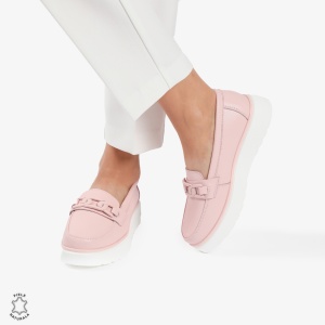 Mocasini dama din piele naturala LF0787 ROZ - Img 3