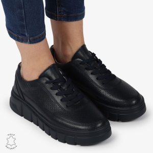 PANTOFI CASUAL DE DAMA DIN PIELE NATURALA LF0767 NAVY