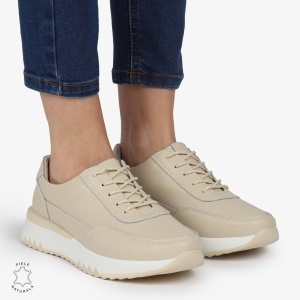Pantofi casual piele naturala LF886 BEJ - Img 6