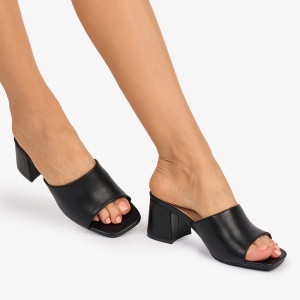 Pantofi eleganti dama din Piele ECOLOGICA Model Simplu LF1088 CULOARE: Negru - Img 2