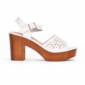 Sandale Elegante cu Toc din Piele Ecologica LF0215 - Img 2