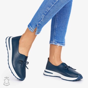 BALERINI dama din Piele Naturala LF1060 CULOARE: BLEUMARIN