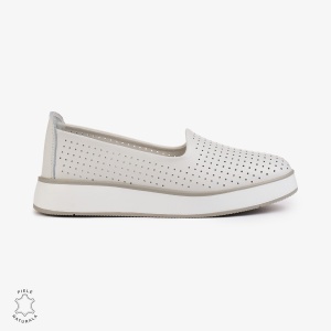 BALERINI Dama Piele Naturala PERFORATA LF1006 Culoare: ALB