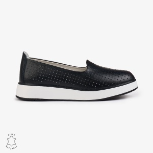 BALERINI Dama Piele Naturala PERFORATA LF1006 Culoare: NEGRU - Img 3