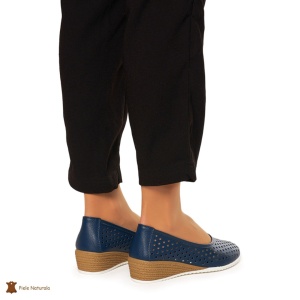 Balerini Dama Piele Naturala Slip-on LF0075 BLEUMARIN - Img 4