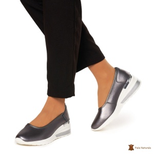 Balerini Dama Piele Naturala slip-on LF0082 PEWTER