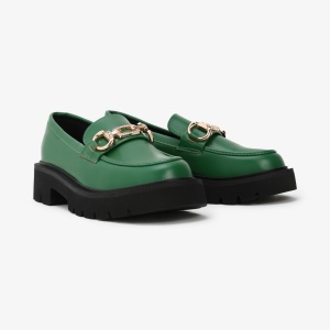 Mocasini dama din Piele Ecologica LF0548 VERDE - Img 3