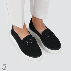 Mocasini dama din piele naturala Intoarsa LF0786 BLEUMARIN
