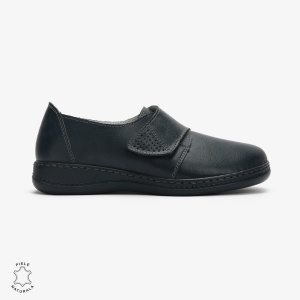Mocasini dama din Piele naturală LF0017 Bleumarin