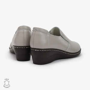 Mocasini Dama din Piele naturală LF0118 GRI - Img 3